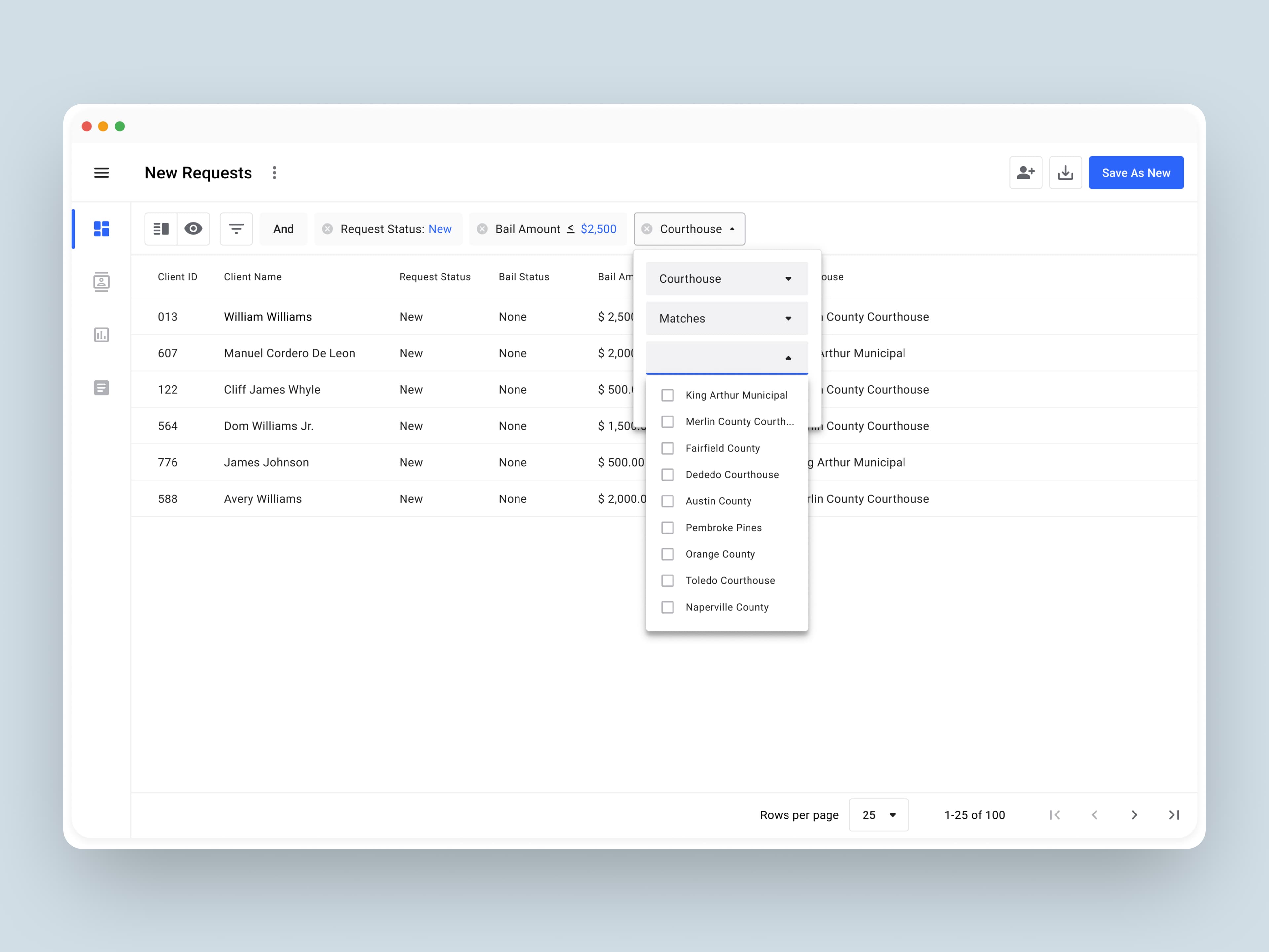 Bail Fund CRM Case Detail Page